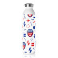 Masters Cricket USA Slim Water Bottle — Patriotic Red & Blue Cricket Logo Bottle